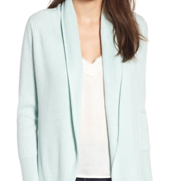 Leith Ribbed Shawl Cocoon Sweater- NSale - Picture 1 of 10